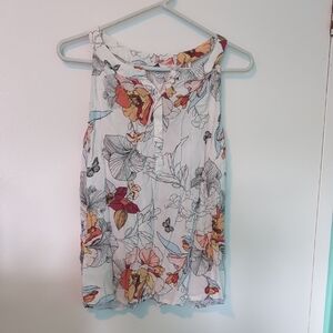 Reitmans White Floral Tank